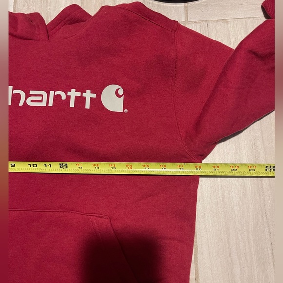 Girls Carhartt Sweater XL 18-20 Red (Women’s XSS) - Picture 5 of 7